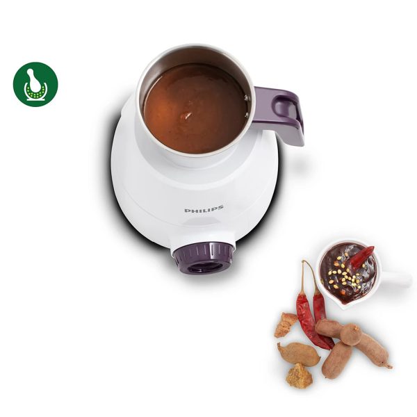 Philips HL7505/00, 500 Watt 3 Jar Mixer Grinder with Leak Proof and Spill Proof Jars, Easy Locking system, White