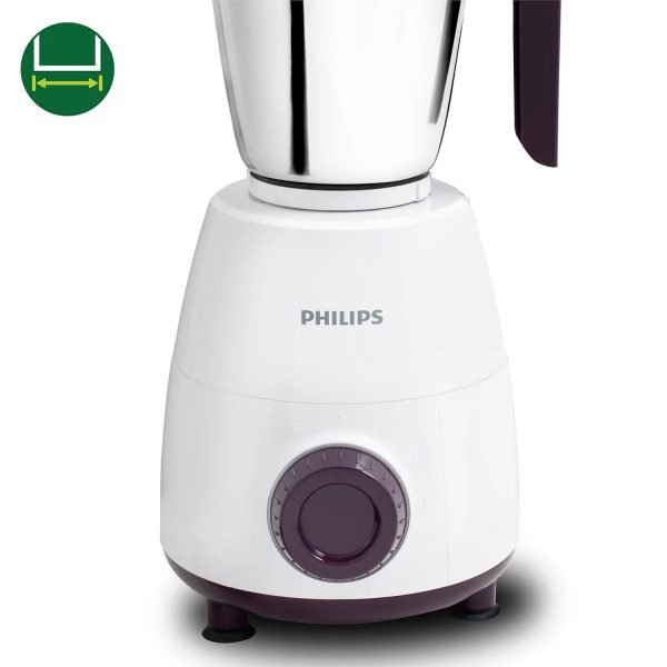 Philips HL7505/00, 500 Watt 3 Jar Mixer Grinder with Leak Proof and Spill Proof Jars, Easy Locking system, White