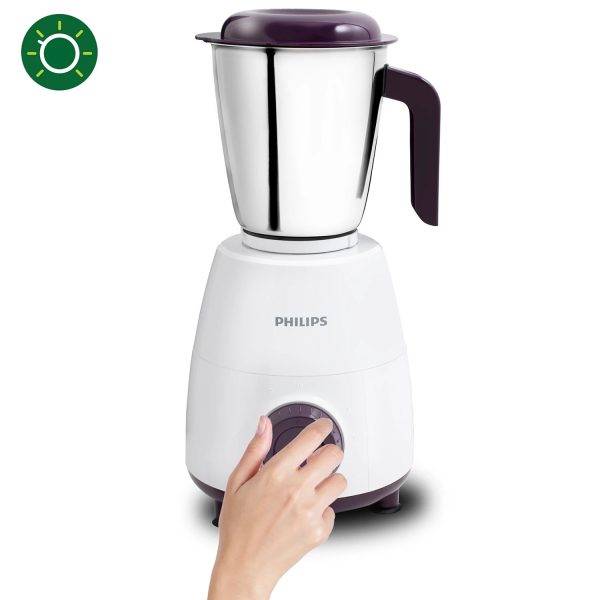 Philips HL7505/00, 500 Watt 3 Jar Mixer Grinder with Leak Proof and Spill Proof Jars, Easy Locking system, White