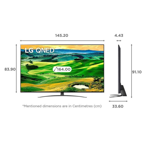 LG 65QNED81, 65Inch 4K QNED TV with A7 Gen 5 Processor, Black