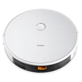 Haier TH27U1, Smart Robot Vacuum Cleaner with Wi-Fi Connectivity, Google Assistant, Alexa with Voice Control, Application and Remote Control, Silver