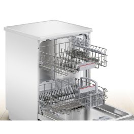 Bosch SMS6ITW00I, 13 Place Freestanding Dishwasher with IOT, Rackmatic and 10 Year Rust Through Warranty, White