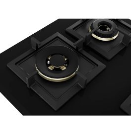 Bosch PNV9B6G20I, 5 Burner 90 CM Hob with 6mm Tempered Glass, Auto-Ignition and Flame Failure Safety Device, Black