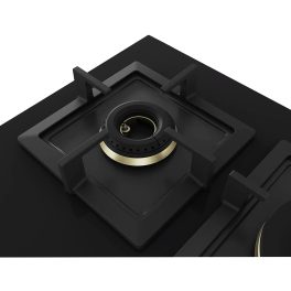 Bosch PNV9B6G20I, 5 Burner 90 CM Hob with 6mm Tempered Glass, Auto-Ignition and Flame Failure Safety Device, Black