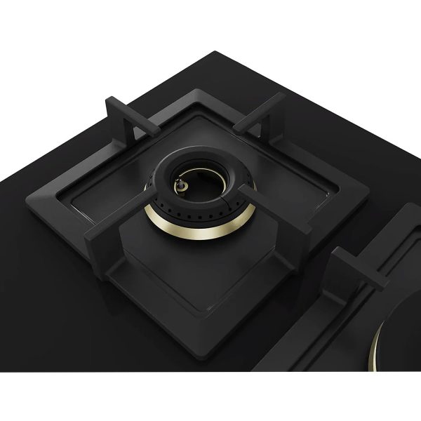 Bosch PNV9B6G20I, 5 Burner 90 CM Hob with 6mm Tempered Glass, Auto-Ignition and Flame Failure Safety Device, Black