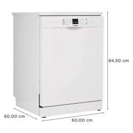 Bosch SMS6ITW00I, 13 Place Freestanding Dishwasher with IOT, Rackmatic and 10 Year Rust Through Warranty, White
