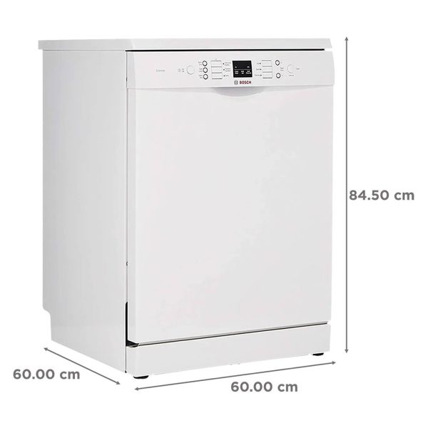 Bosch SMS6ITW00I, 13 Place Freestanding Dishwasher with IOT, Rackmatic and 10 Year Rust Through Warranty, White