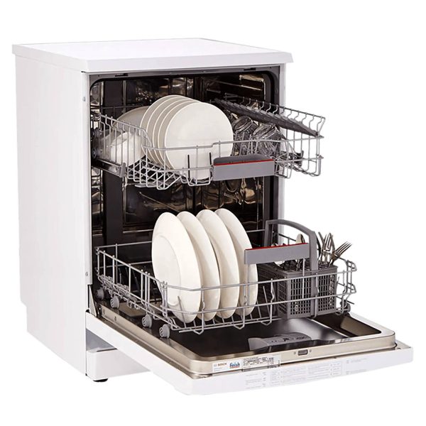 Bosch SMS6ITW00I, 13 Place Freestanding Dishwasher with IOT, Rackmatic and 10 Year Rust Through Warranty, White