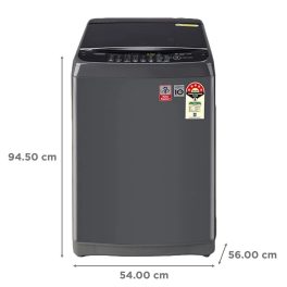 LG T70AJMB1Z, 7 KG Fully Automatic Top Load Machine with Smart Inverter Motor, Auto Tub Clean, Jet Spray+ and Smart Diagnostics, Middle Black