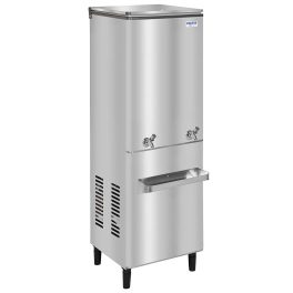 Voltas 120 Litre Water Cooler with 60 Litre Cooling Capacity, Fully Stainless Steel Body and Two Tap, Steel, 60/120 FSS