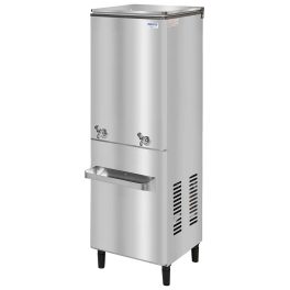 Voltas 120 Litre Water Cooler with 60 Litre Cooling Capacity, Fully Stainless Steel Body and Two Tap, Steel, 60/120 FSS