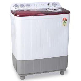 Haier HTW85-186, 8.5 KG Semi Automatic Machine with Anti Bacterial Vortex Pulsator, Magic Filter and Spray, Wine Burgandy