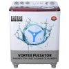 Haier HTW85-186, 8.5 KG Semi Automatic Machine with Anti Bacterial Vortex Pulsator, Magic Filter and Spray, Wine Burgandy
