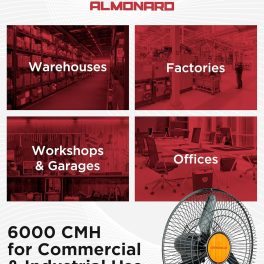 Almonard 450MM Wall Fan, 18 Inch Robust fan with 90 Degree Wide Spread Oscillation and 22 Degree to 45 Degree Adjustable Vertical Oscillation, Silver/Green