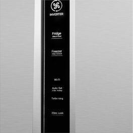 Haier HRS-682SWDU1, 596 Litre Side by Side Refrigerator with Dispenser and Wi-Fi Enabled, Silver