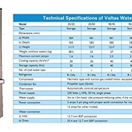 Voltas 60/120 FSS, 120 Litre Water Cooler with 60 Litre Cooling Capacity, Fully Stainless Steel Body and Two Tap, Steel