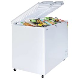 Haier HFC-350DM5 318 Litre Double Door Convertible Deep Freezer with 5 Star, White