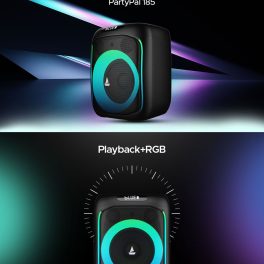 boAt Partypal 185, 50 Watt Party Speaker with 6 Hours Battery Backup, Black