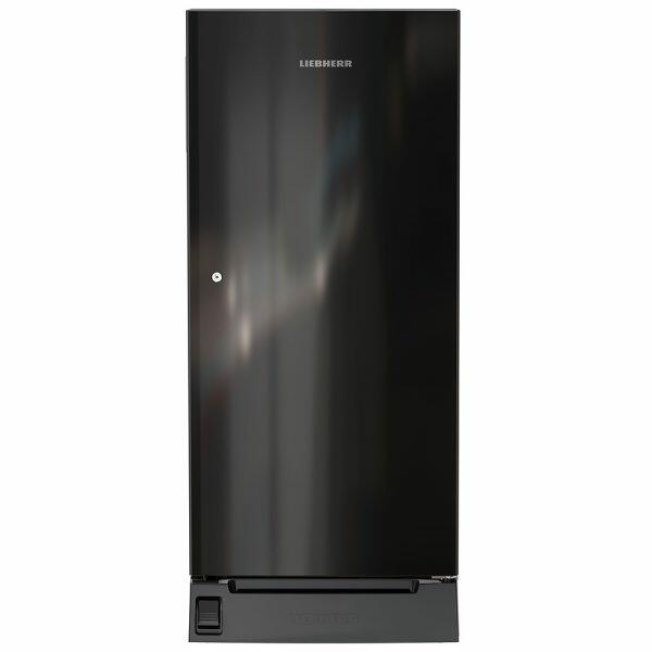 Liebherr DFPBGC 1931, 191L 3 Star Inverter,Direct Cool, Handsfree Open with Foot Pedal,Pocket Handle,Single Door Refrigerator,20 Yrs Warranty on Compressor, Freezer 22L, Black Gloss