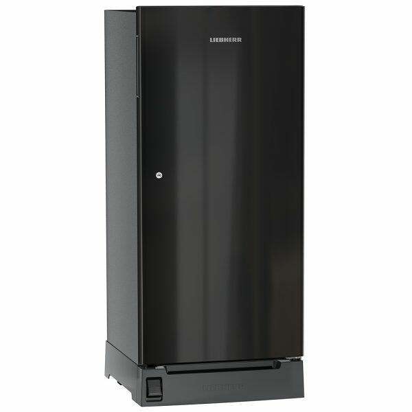 Liebherr DFPBGC 1931, 191L 3 Star Inverter,Direct Cool, Handsfree Open with Foot Pedal,Pocket Handle,Single Door Refrigerator,20 Yrs Warranty on Compressor, Freezer 22L, Black Gloss