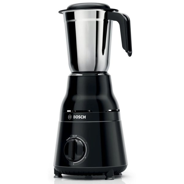 Bosch MG2213C1K1, 500 Watt 3 Jar Mixer Grinder with Stainless Steel Blades and Uniquely Designed blunt Poundingblade, Black