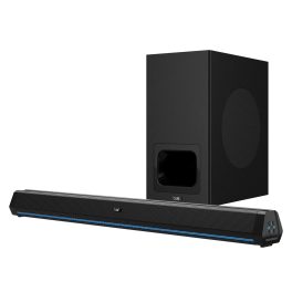 boAt Aavante Bar 2600, 2.1 Channel Speaker 300 Watts Soundbar with wired Subwoofer, Black