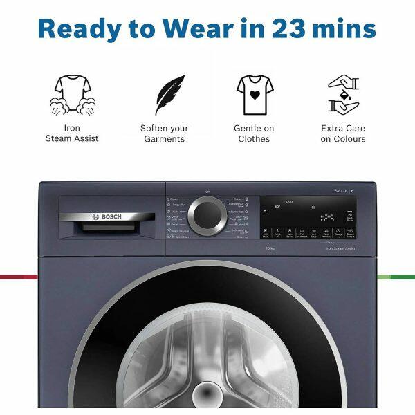 Bosch 7KG 1200RPM Front Load Machine (WGA12208IN, Dark Lake)