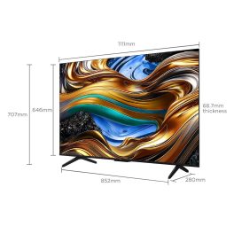 TCL 43P755, 43 Inch 4K Ultra HD Google TV with Dolby Atmos Audio, Dolby Vision and Voice Control with Google Assistant, Black