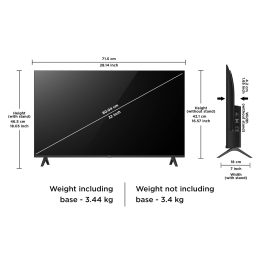 TCL 32 Inch Smart Android TV (32S5500AF, Black)