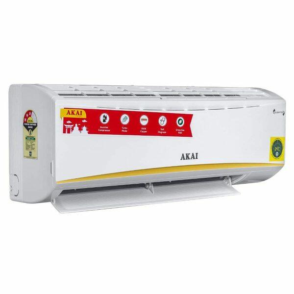 Akai AKSI-123NQE 1 Ton 3 Star Convertible Inverter Split AC with 4 Way Swing, White