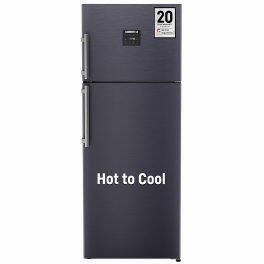 Liebherr 428L 2 Star inverter, Hot to Cool, Frost Free Double Door Refrigerator, 20 Years Warranty on Compressor, Freezer 93 L, Cobalt steel