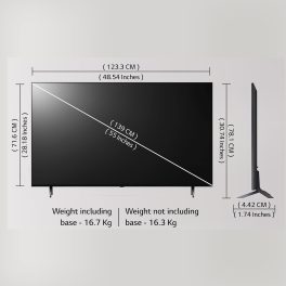 LG 55QNED75, 55Inch QNED TV with A5 Gen6 AI Processor with Magic Remote, Black