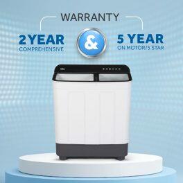 Haier HTW-70, 7 KG Semi Automatic Machine with Vortex Pulsator, Magic Filter and Anti Rat Mesh Black