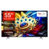 TCL 55C655, 55 Inch QLED Smart Google TV with Smart Dolby Atmos, Dolby Vision and 120 Hz Game Accelerator, Black