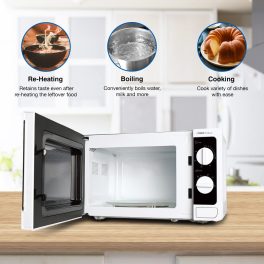 Voltas Beko MS20MPW, 20 Litre Solo Microwave with Acive Defrosting and 245MM Litre Large Glass Turntable, White