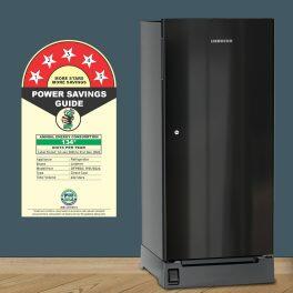 Liebherr DFPBGC 1931, 191L 3 Star Inverter,Direct Cool, Handsfree Open with Foot Pedal,Pocket Handle,Single Door Refrigerator,20 Yrs Warranty on Compressor, Freezer 22L, Black Gloss