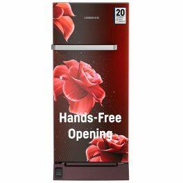 Liebherr DFBRDE 1921, 191L 5 Star Inverter, Direct Cool Single Door Refrigerator, Handsfree, Foot Pedal, Base Drawer,Bar Handle, 20 Years Warranty on Compressor, Red Divine