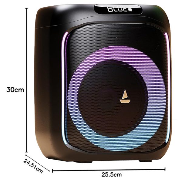 boAt Partypal 185, 50 Watt Party Speaker with 6 Hours Battery Backup, Black