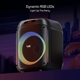 boAt PartyPal 220, 80 Watts Party Speaker with LED Lights, Black