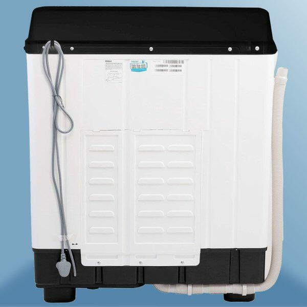 Haier HTW-70, 7 KG Semi Automatic Machine with Vortex Pulsator, Magic Filter and Anti Rat Mesh Black