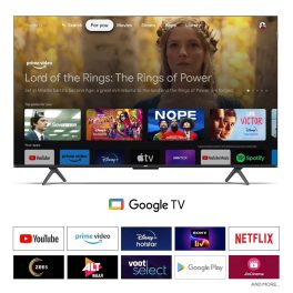TCL 55C655, 55 Inch QLED Smart Google TV with Smart Dolby Atmos, Dolby Vision and 120 Hz Game Accelerator, Black