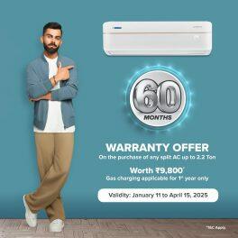 BlueStar IC318VNUS 1.5 Ton 3 Star Inverter Split AC with Wi-Fi, Voice Command & 4 Way Swing, White