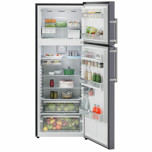 Liebherr 428L 2 Star inverter, Hot to Cool, Frost Free Double Door Refrigerator, 20 Years Warranty on Compressor, Freezer 93 L, Cobalt steel