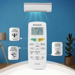 Daikin FTHT35UV 3 Star Hot & Cold Inverter Split AC with Voice Control & PM 2.5, White