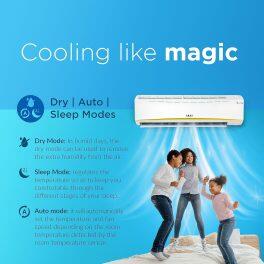 Akai AKSI-243EMQE 2 Ton 3 Star Inverter Split AC with 4 Way Swing, White