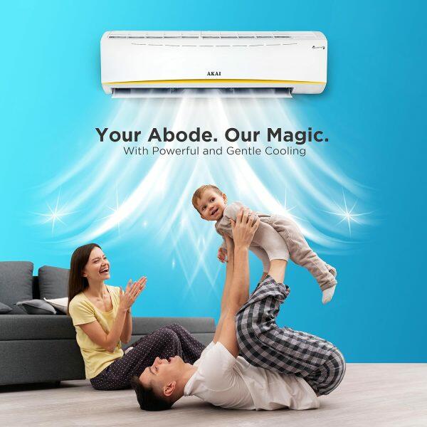 Akai AKSI-243EMQE 2 Ton 3 Star Inverter Split AC with 4 Way Swing, White