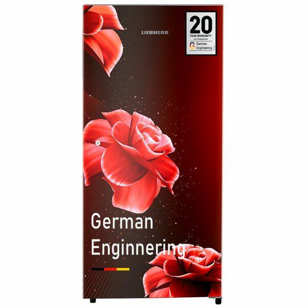 Liebherr DNBRDB 1901, 191L 2 Star Inverter, Direct Cool Single Door Refrigerator, 20 Years Warranty on Compressor, Vegetable Organiser, Red Divine
