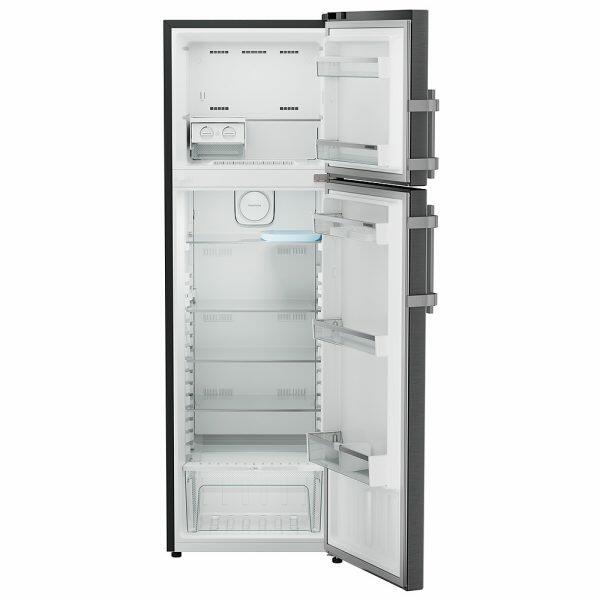 Liebherr TDLBSB3111, 316L 2 Star inverter, Hot to Cool, Frost Free Double Door Refrigerator, 20 Years Warranty on Compressor, Black Gloss