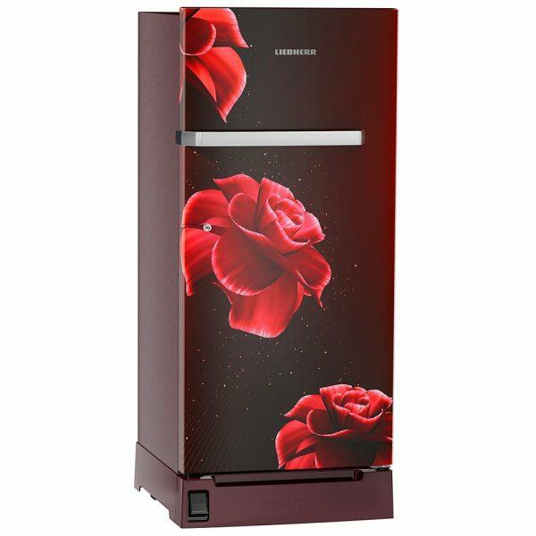 Liebherr DFBRDE 1921, 191L 5 Star Inverter, Direct Cool Single Door Refrigerator, Handsfree, Foot Pedal, Base Drawer,Bar Handle, 20 Years Warranty on Compressor, Red Divine