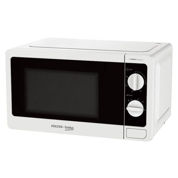 Voltas Beko MS20MPW, 20 Litre Solo Microwave with Acive Defrosting and 245MM Litre Large Glass Turntable, White
